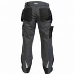 magnetic trousers with holster pockets and knee pockets anthracite grey black back