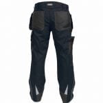 magnetic trousers with holster pockets and knee pockets midnight blue anthracite grey back