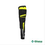 hong kong women work trousers with stretch for women black fluo yellow side