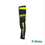 hong kong work trousers with stretch black fluo yellow side