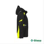 kalama women softshell jacket for women black fluo yellow side