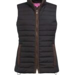 madison quilted gilet black large
