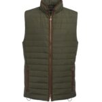tampa quilted gilet olive large