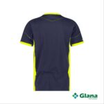 tampico t shirt midnight blue fluo yellow back