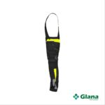 ulsan brace overall with stretch and knee pockets black fluo yellow side